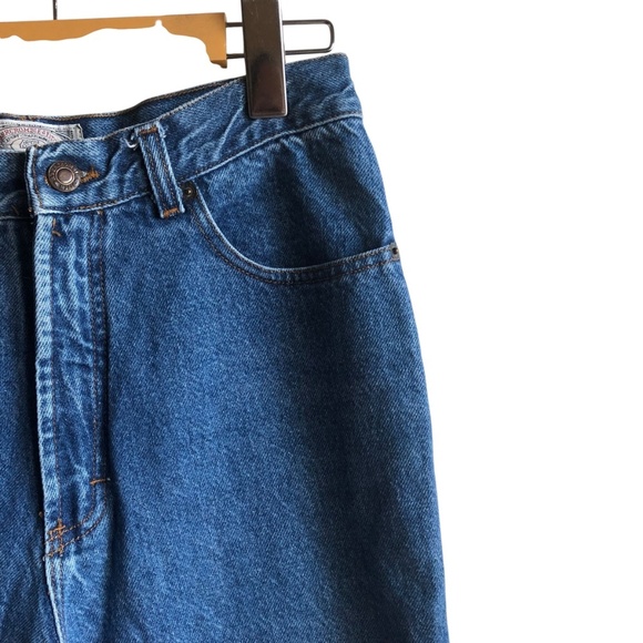 Vintage Abercrombie & Fitch Blue Straight Jeans High-Rise Size 10 Taper Mom - Picture 7 of 16